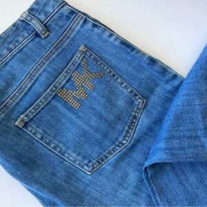 Michael Kors Greenwich Jeans 12 RN 111818 Blue Boot Cut